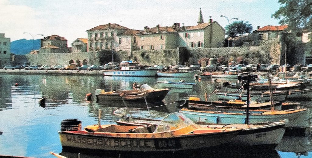 Budva harbour in the 1970s