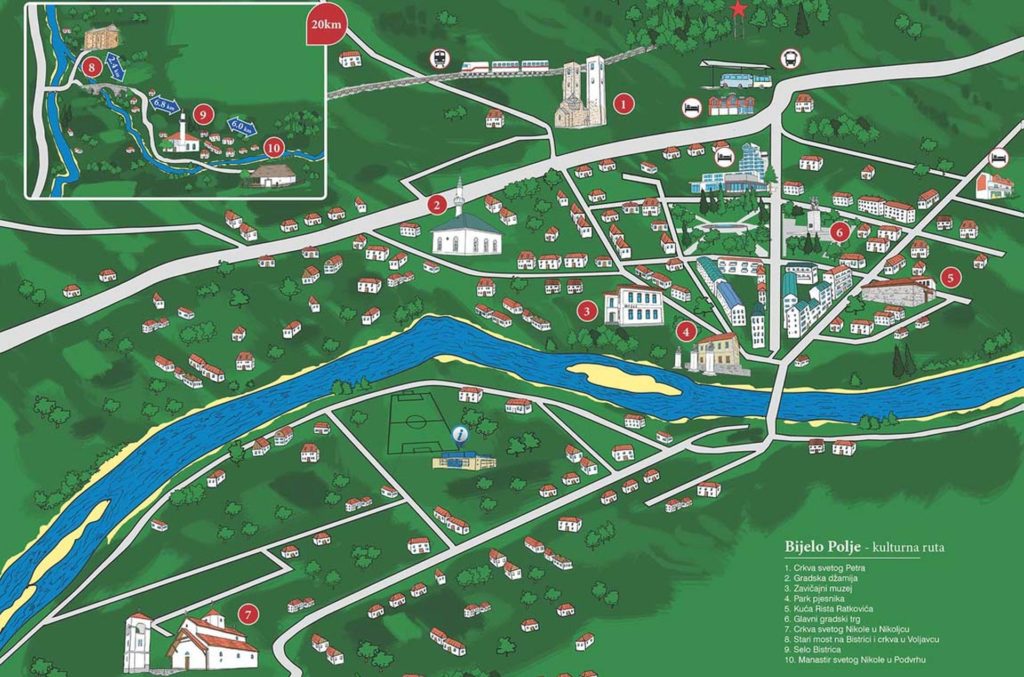 Bijelo Polje city map